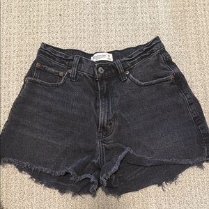 Abercrombie & Fitch Black Jean Shorts